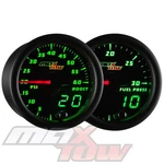 Maxtow Black Digital/analog 60PSI Diesel Boost, 30PSI Fuel Pressure Gauge Set. Fixed Price $229.99.