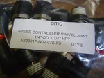 Qty 5 Smc AS2301F-N02-07S-X3 Swivel Speed Control One Touch 1/4" Od Npt. Fixed Price $25.00.