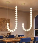1 Ring Modern Chandeliers Acrylic Balls Ceiling Pendant Lighting Led Dimmable. Fixed Price $324.99.